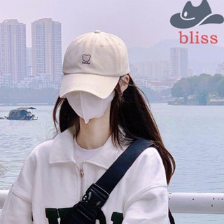 หมวกเบสบอล ผ้าฝ้าย ปักลายตัวอักษร BLISS สไตล์ฮิปฮอป แบบเรียบง่าย สําหรับผู้ชาย และผู้หญิง