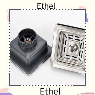 Ethel1 จุกปิดท่อระบายน้ํา ทรงสี่เหลี่ยม ทนทาน ป้องกันการอุดตัน สําหรับอ่างล้างจาน