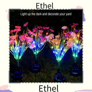 Ethel1 โคมไฟ พลังงานแสงอาทิตย์ 2.5 W PVC กันน้ํา หลากสี สําหรับตกแต่งสวน สนามหญ้า