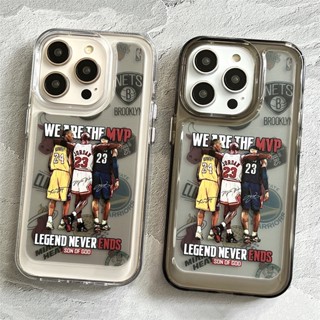 เคสโทรศัพท์มือถือแบบแข็ง ใส กันกระแทก ลายบาสเก็ตบอล Star Kobe No Yellowing สําหรับ iPhone 11 Pro Max 14 13 12 X XS Pro Max xr xr 7 plus 8plus xsmax 14plus 14pro