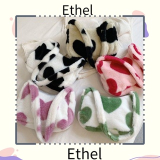 Ethel1 กระเป๋าสะพายไหล่ ผ้ากํามะหยี่ขนนิ่ม สําหรับผู้หญิง