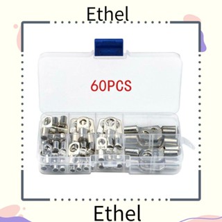 Ethel1 ชุดหางปลาขั้วต่อสายไฟ ทองแดง SC6-25 ทนทาน 60 ชิ้น