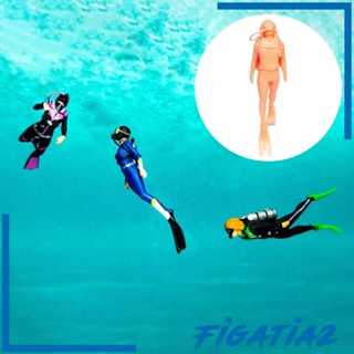 [Figatia2] โมเดลฟิกเกอร์เรซิ่น รูปนักดําน้ํา 1/64 ไม่มีภาพวาด สําหรับตกแต่งสวน