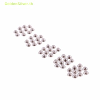 Goldensilver กระดุมตาข่าย ทรงกลม สีเงิน สําหรับทําฟัน 50 ชิ้น
   Th