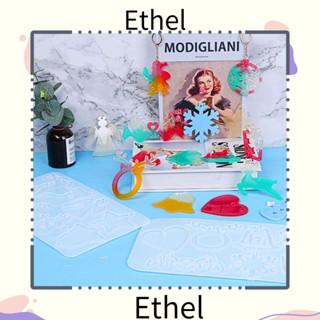 Ethel1 แม่พิมพ์หัวเข็มขัด จี้คริสต์มาส สําหรับทําเครื่องประดับ DIY