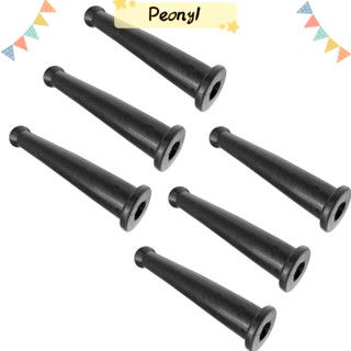 Pdony ปลอกยางป้องกันสายไฟ สีดํา 6 แพ็ค