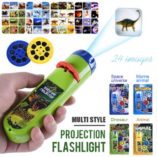 Educational Toys Torch Night Slide Projector Light For Kids Boys Girls Gift