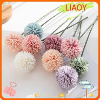 Liaoy ดอกแดนดิไลออน ดอกไม้ปลอม ไฮเดรนเยีย ผ้าไหม DIY สําหรับตกแต่งบ้าน