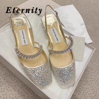 Eternity  รองเท้าส้นสูง ผู้หญิง รองเท้าส้นสูงผู้หญิง แฟชั่น  สตรีสวย 33z080405 Korean Style คุณภาพสูง สวย สบาย B24G0G0 36Z230909