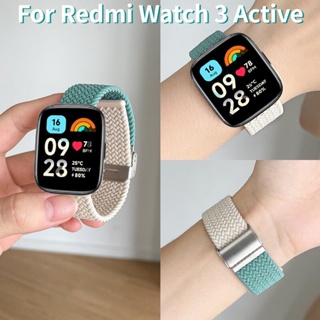 สายนาฬิกาข้อมือไนล่อนถัก ปรับได้ สําหรับ Redmi Watch 3 active