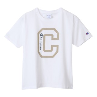 Champion SS23 เสื้อยืดแขนสั้น สีขาว สําหรับผู้หญิง (CW-X330-010)