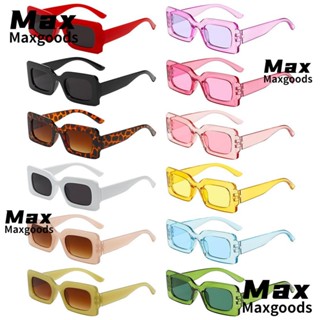 Maxg Y2K แว่นตากันแดดแฟชั่น สีแคนดี้ ป้องกัน UV400 สําหรับผู้หญิง ผู้ชาย