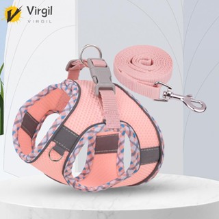 [Virgil.th] สายรัดจูงสุนัข ขนาดเล็ก กลาง ใหญ่ ปรับได้