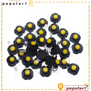 Popular สวิตช์ปุ่มกดไมโคร DC 12V 0.5A 2-Pin คุณภาพสูง 30 ชิ้น