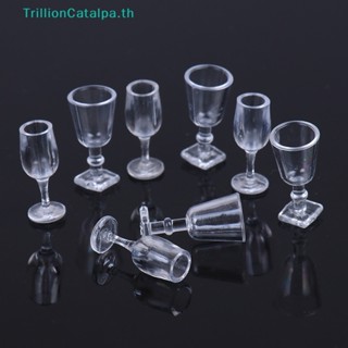 Trillioncatalpa ชุดจานชามจิ๋ว สเกล 1:12 สําหรับบ้านตุ๊กตา 4 ชิ้น ต่อชุด