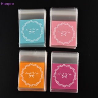 Hanpro&gt; ถุงกระดาษแก้ว แต่งลูกไม้ มีกาวในตัว สําหรับใส่ขนมคุกกี้ ลูกอม ของขวัญวันเกิด DIY 100 ชิ้น