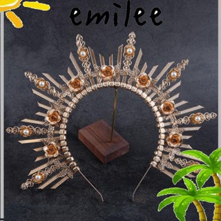 Emilee มงกุฎคาดศีรษะ แฮนด์เมด อุปกรณ์เสริม สําหรับถ่ายภาพงานแต่งงาน