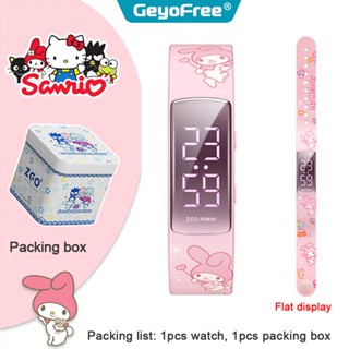 ของแท้ 100% Hello Kitty นาฬิกาข้อมือสมาร์ทวอทช์ ZGO กันน้ํา หน้าจอ LED สําหรับเด็ก GH-6262-ISG20