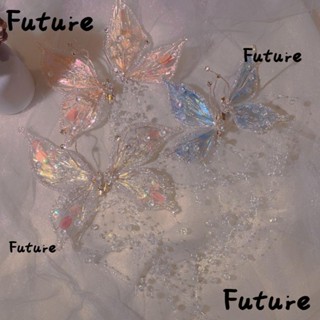 Future กิ๊บติดผม รูปผีเสื้อ สีสันสดใส เครื่องประดับผมเจ้าสาว