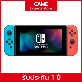 Nintendo Switch with Neon Blue and Neon Red Joy-Con