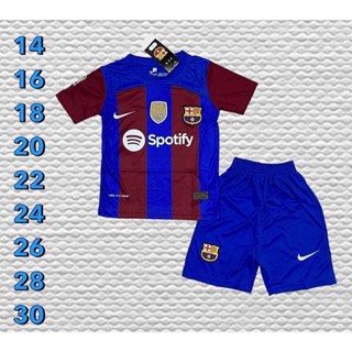 ชุดบอลเด็กครบไซต์ ไซต์ 14-30 ใส่ได้ทั้งเด็กผู้หญิง และเด็กผู้ชาย