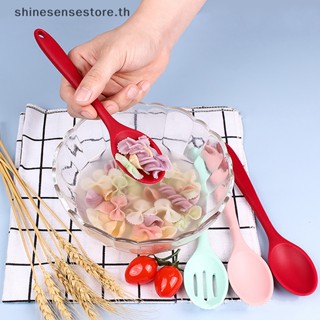 Shine ทัพพีซิลิโคน ด้ามจับยาว สําหรับตักซุป ก๋วยเตี๋ยว ราเมน สลัด