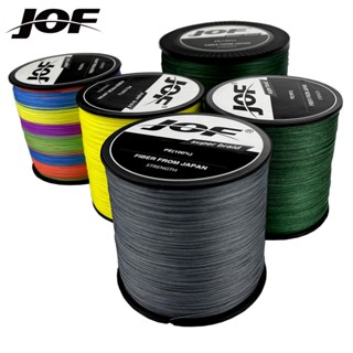 Jof สายไนล่อนถัก PE 300 ม. 12 เส้น 25LB-135LB หลากสี อุปกรณ์เสริม สําหรับตกปลาคาร์พ