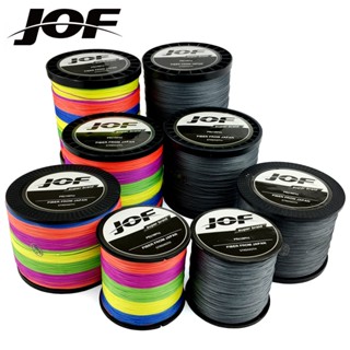 Jof สายเอ็นตกปลา แบบถัก PE เส้นผ่าศูนย์กลาง 0.14-0.62 มม. 1000 ม. 500 ม. 300 ม. 100 ม. 12 9 8 เส้น