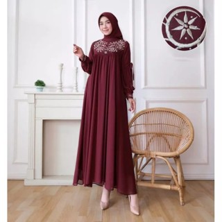 Amanda Maxy Gamis ชุดเดรสปาร์ตี้ สไตล์มุสลิม สําหรับผู้หญิงวัยรุ่น ไซซ์ XL Besar