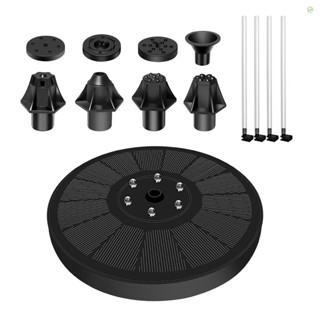 Tomobetter ปั๊มน้ําพุ พลังงานแสงอาทิตย์ 3W 7 รูปแบบ พร้อมไฟ LED แบตเตอรี่สํารอง สําหรับบ่อปลา บ่อน้ํา สวน ตู้ปลา พิพิธภัณฑ์สัตว์น้ํา