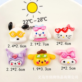 [2 #] Jibbitz Crocs กิ๊บติดผม เรซิ่น รูปสุนัข Sanrio Head Melody Pacha DIY อุปกรณ์เสริม สําหรับรองเท้า QP