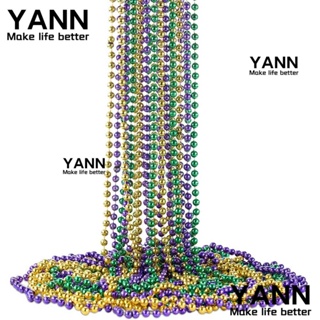 Yann1 สร้อยคอลูกปัด ทรงกลม พร็อพปาร์ตี้ สําหรับผู้หญิง วัน Patricks