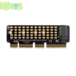 อะแดปเตอร์การ์ดไรเซอร์ SSD M.2 NVME เป็น PCI-E 4.0 X4 PCI-Express X4 X8 X16 M [highways.th]