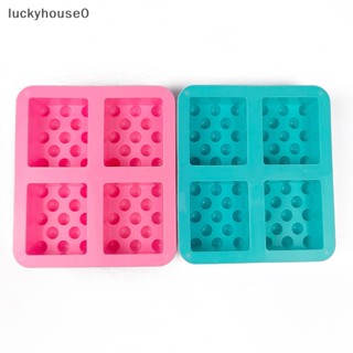 Luckyhouse0^^ แม่พิมพ์ซิลิโคนเรซิ่น ทรงสี่เหลี่ยมผืนผ้า 3D สําหรับทําสบู่ งานฝีมือ DIY