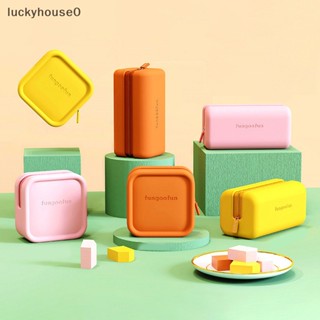 Luckyhouse0^^ กระเป๋าเครื่องสําอาง EVA มีซิป กันน้ํา จุของได้เยอะ แบบพกพา สําหรับสุภาพสตรี