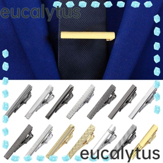 Eucalytus1 คลิปหนีบเนคไท โลหะ แฟชั่น สําหรับงานแต่งงาน 3 ชิ้น