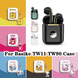 【ของแท้】เคสหูฟัง แบบนิ่ม แบบใส ลายการ์ตูน สําหรับ Basike TW11 TW90 TW11 TW90