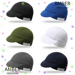 Amber หมวกตาข่าย กันฝุ่น แบบพกพา สีพื้น สําหรับขี่จักรยาน