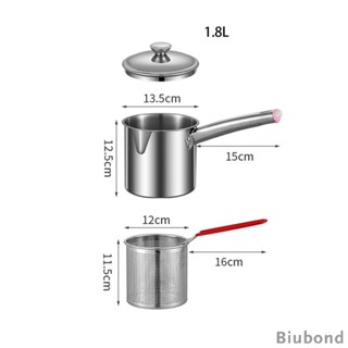 [Biubond] หม้อทอด หม้อทอด สเตนเลส สําหรับทําอาหาร