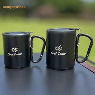 [Domybestshop.th] แก้วกาแฟสเตนเลส มีฉนวนกันความร้อน แบบพกพา พร้อมฝาปิด ขนาด 220 มล. 330 มล. สําหรับตั้งแคมป์ เดินป่า กลางแจ้ง