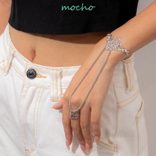 Mocho สร้อยข้อมือโซ่โลหะ สไตล์วินเทจ หรูหรา