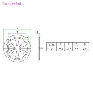 Familywind&gt; กระจังหน้า สเตนเลส ทรงกลม 5 นิ้ว และฝาครอบลูกบิดด้านข้าง