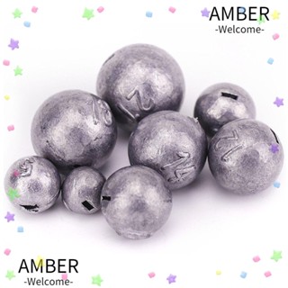 AMBER ตะกั่วถ่วงน้ําหนัก ถ่วงจม ทนทาน 3 กรัม - 21 กรัม สําหรับตกปลา 10 ชิ้น ต่อแพ็ค