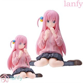 Lanfy ตุ๊กตาฟิกเกอร์ PVC รูปการ์ตูนอนิเมะ Gotoh Hitori Bocchi The Rock ขนาด 8.5 ซม. สีชมพู สําหรับตกแต่งโต๊ะทํางาน