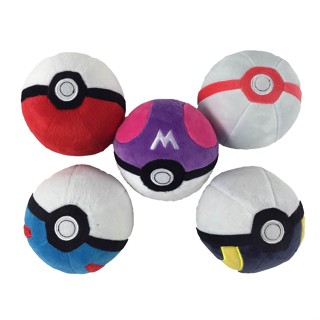 ตุ๊กตา Poke Ball Master Ball Baby Ball เส้นผ่าศูนย์กลาง 12 ซม. สีแดง สีฟ้า สีม่วง สีดํา เส้นผ่าศูนย์กลาง 5 นิ้ว