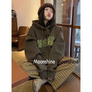 Moon เสื้อกันหนาว เสื้อคลุม ย้อนยุคในอเมริกา oversize 2023 NEW AG081211