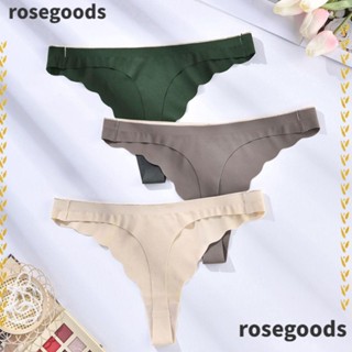 Rosegoods1 กางเกงชั้นใน ผ้าเรยอน เอวต่ํา สําหรับผู้หญิง 2 ชิ้น