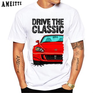 ไดรฟ์ The Classic S2000 AP2. เสื้อยืดแขนสั้นลําลอง พิมพ์ลายรถยนต์ JDM Legend สีขาว แฟชั่นฤดูร้อน สไตล์ฮาราจูกุ สําหรับผู้ชาย