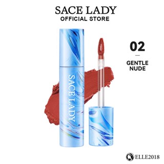 SACE LADY Matte Lip Glaze ลิปสติกเนื้อแมทกำมะหยี่ สีขาวสวย ลิปกลอส กันน้ำ ไม่ติดถ้วย Daily Girl Group Thai Makeup 【elle20181_th】