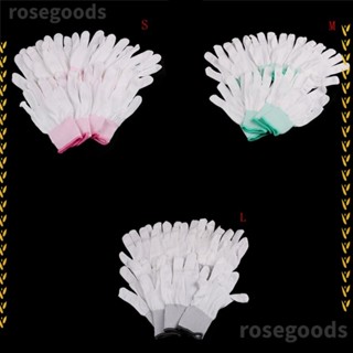 Rosegoods1 ถุงมือคาร์บอนไฟเบอร์ แบบพกพา ทนต่อการสึกหรอ สําหรับทํางานอุตสาหกรรม 6 ชิ้น